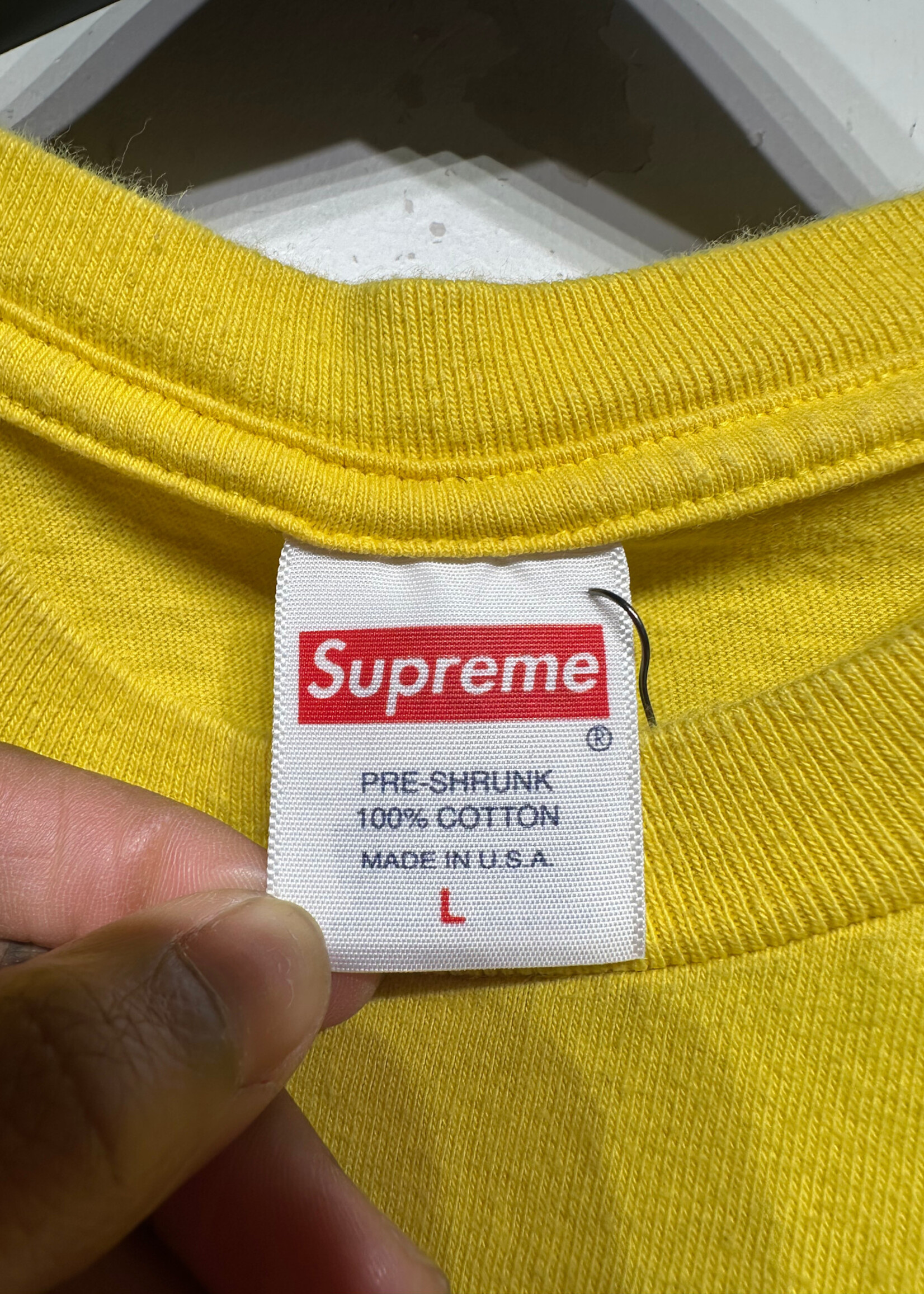 Supreme Yellow Tunnel Tee L