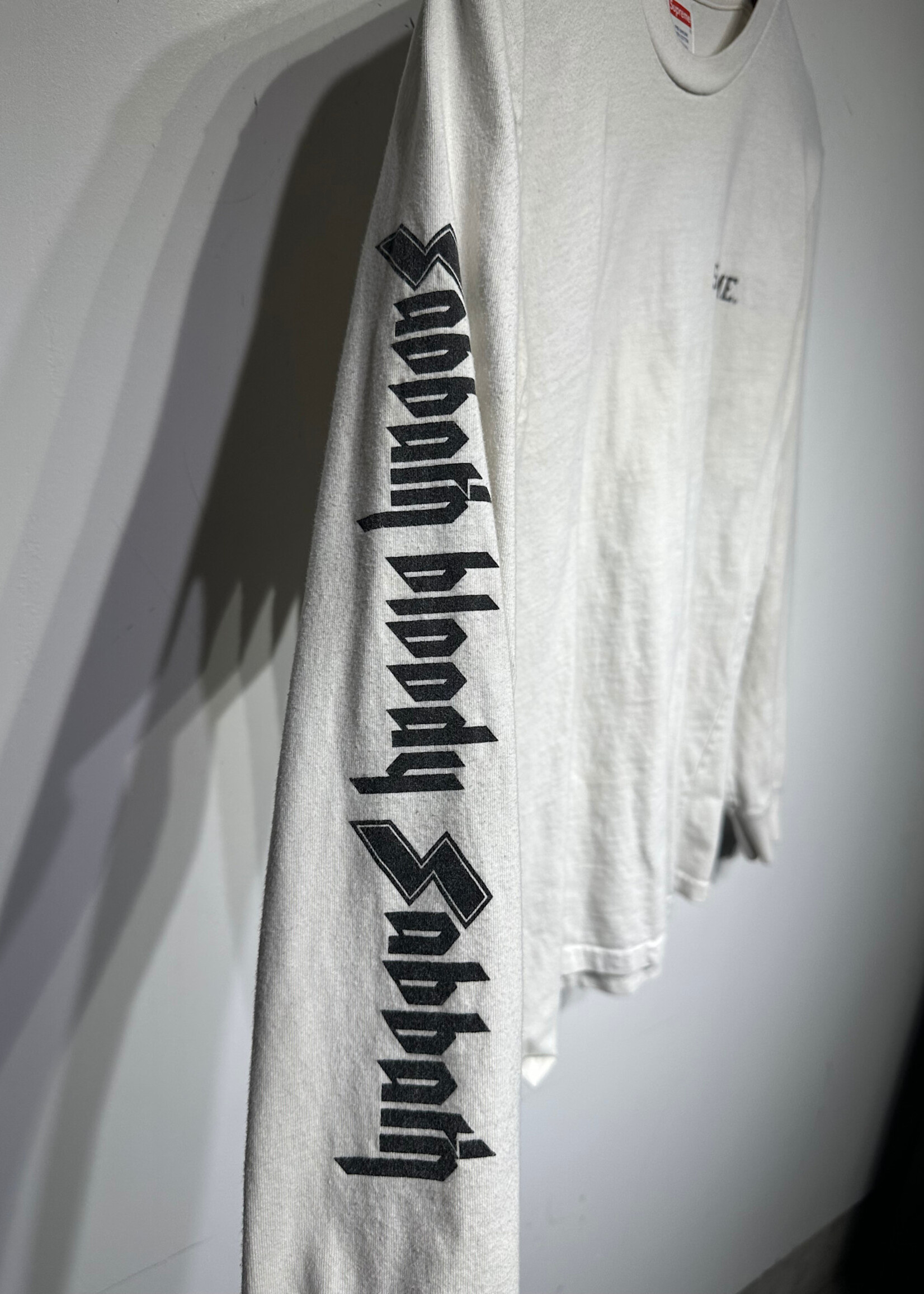Supreme Black Sabbath White LS M