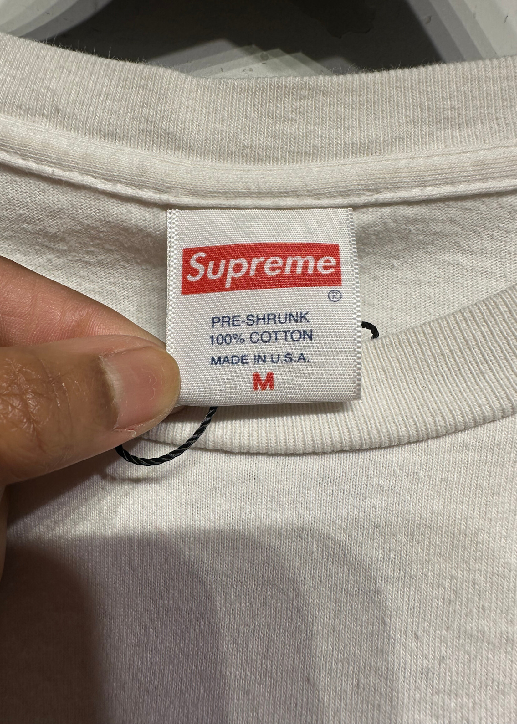 Supreme Black Sabbath White LS M