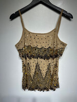 Style Tan Sequin Y2K Tank L