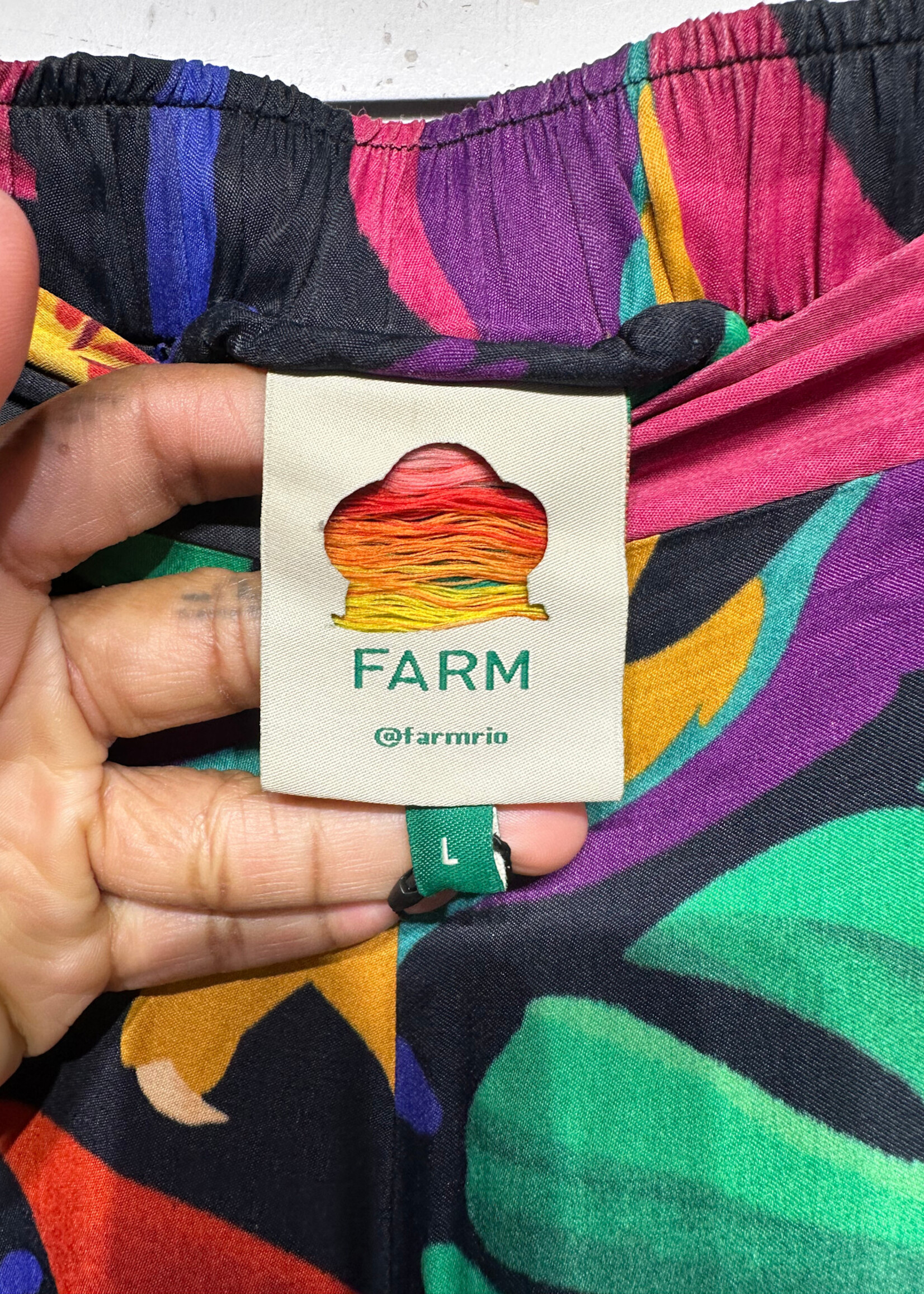 Farm Multicolor Pattern Pants Fem 32