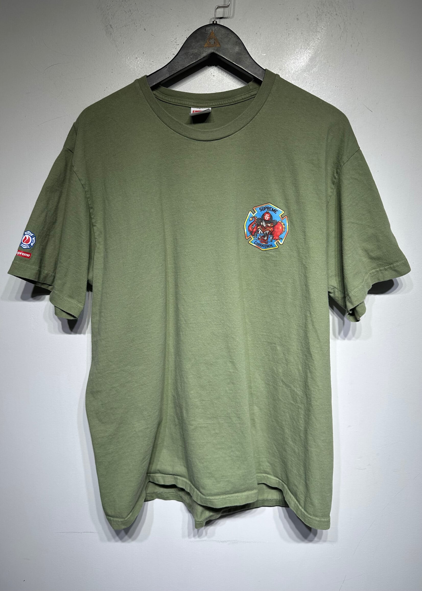 Supreme Chinatown Green Tee XL