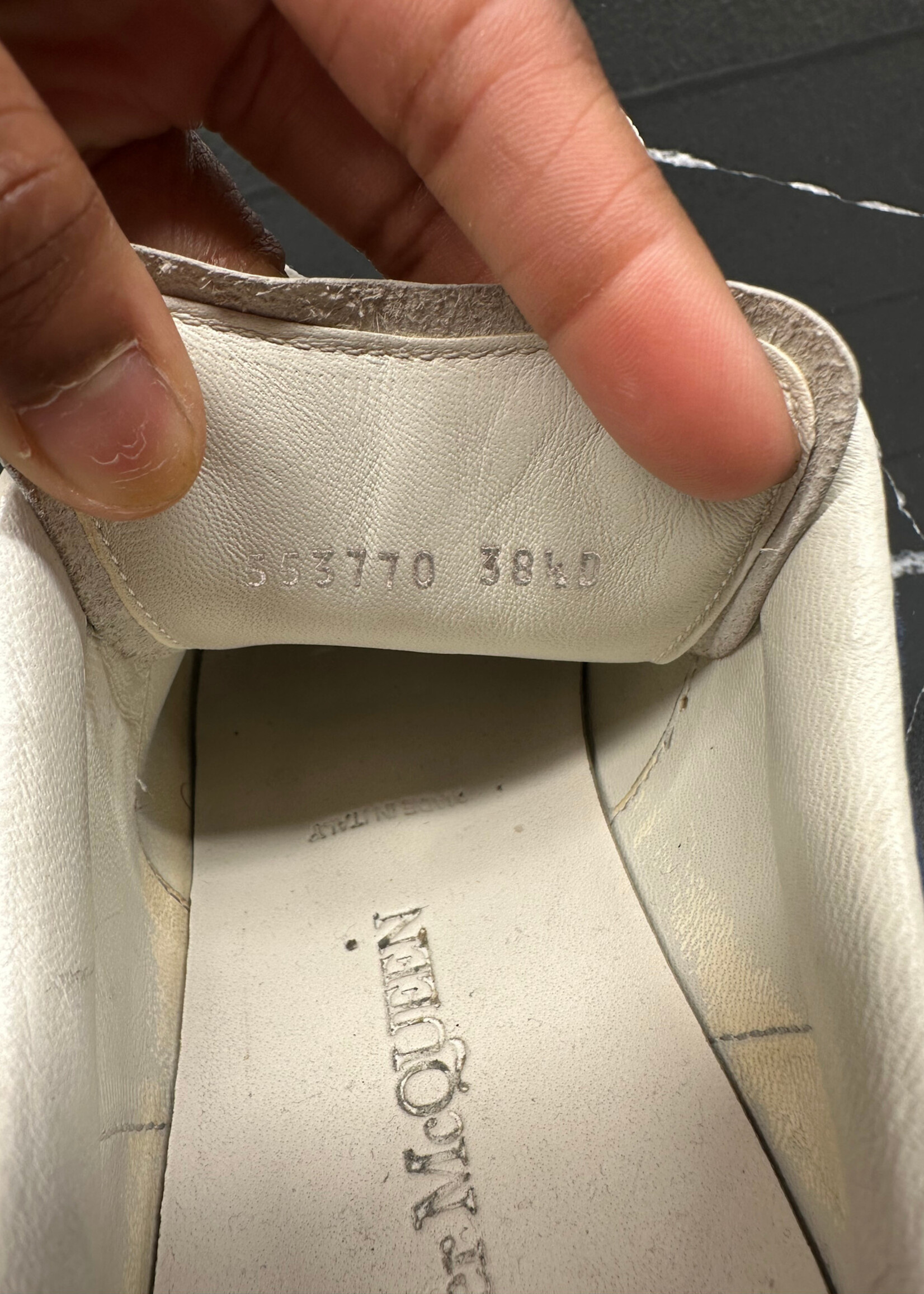 McQueen Blue White Oversized Sneaker 38.5/7.5