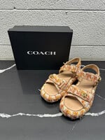 Coach Pink Tweed Sandals 8
