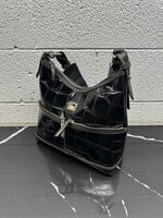 Dooney & Bourke Black Croc Shoulder Bag