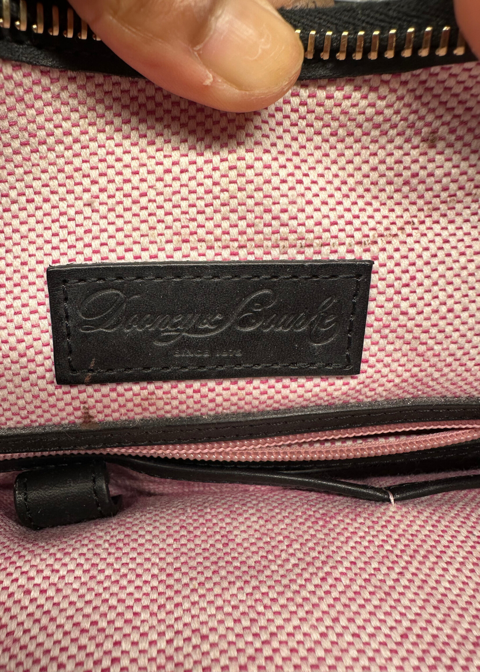 Dooney & Bourke Black Croc Shoulder Bag