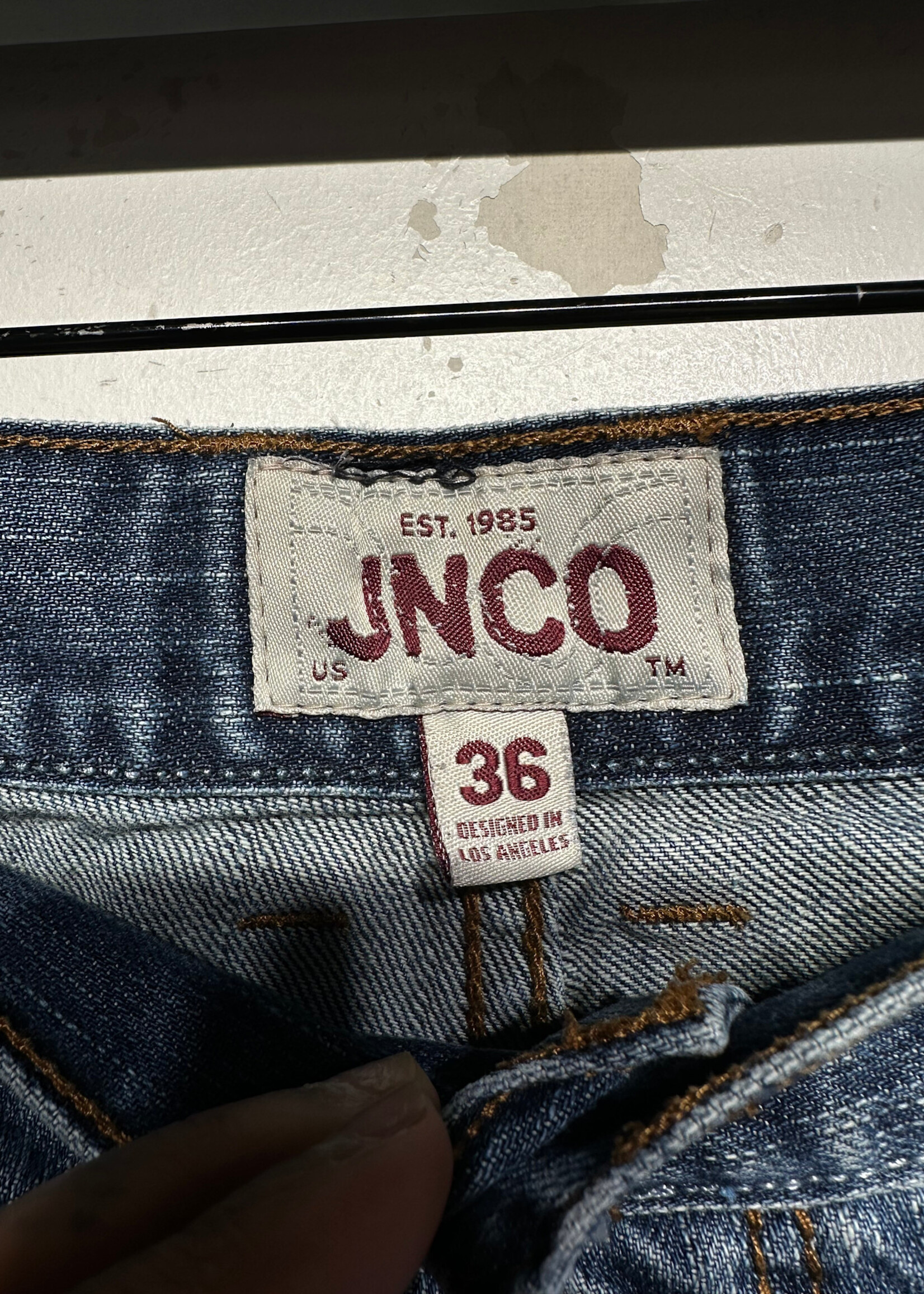 JNCO Y2K Slim Straight Dark Wash Jeans Masc 36