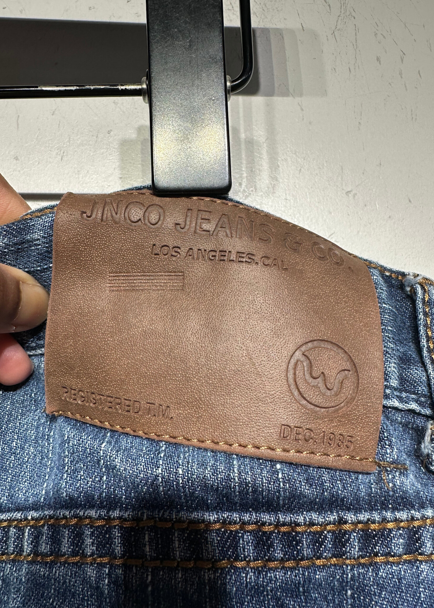 JNCO Y2K Slim Straight Dark Wash Jeans Masc 36