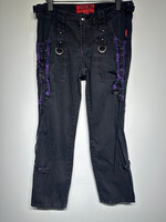 Tripp Black/Purple Bondage Style Pants Fem 29"