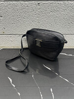 Ferragamo Vintage Black Leather Crossbody As Is