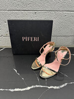 Piferi Gold Pumps Fem 9  (Retail: $300+)