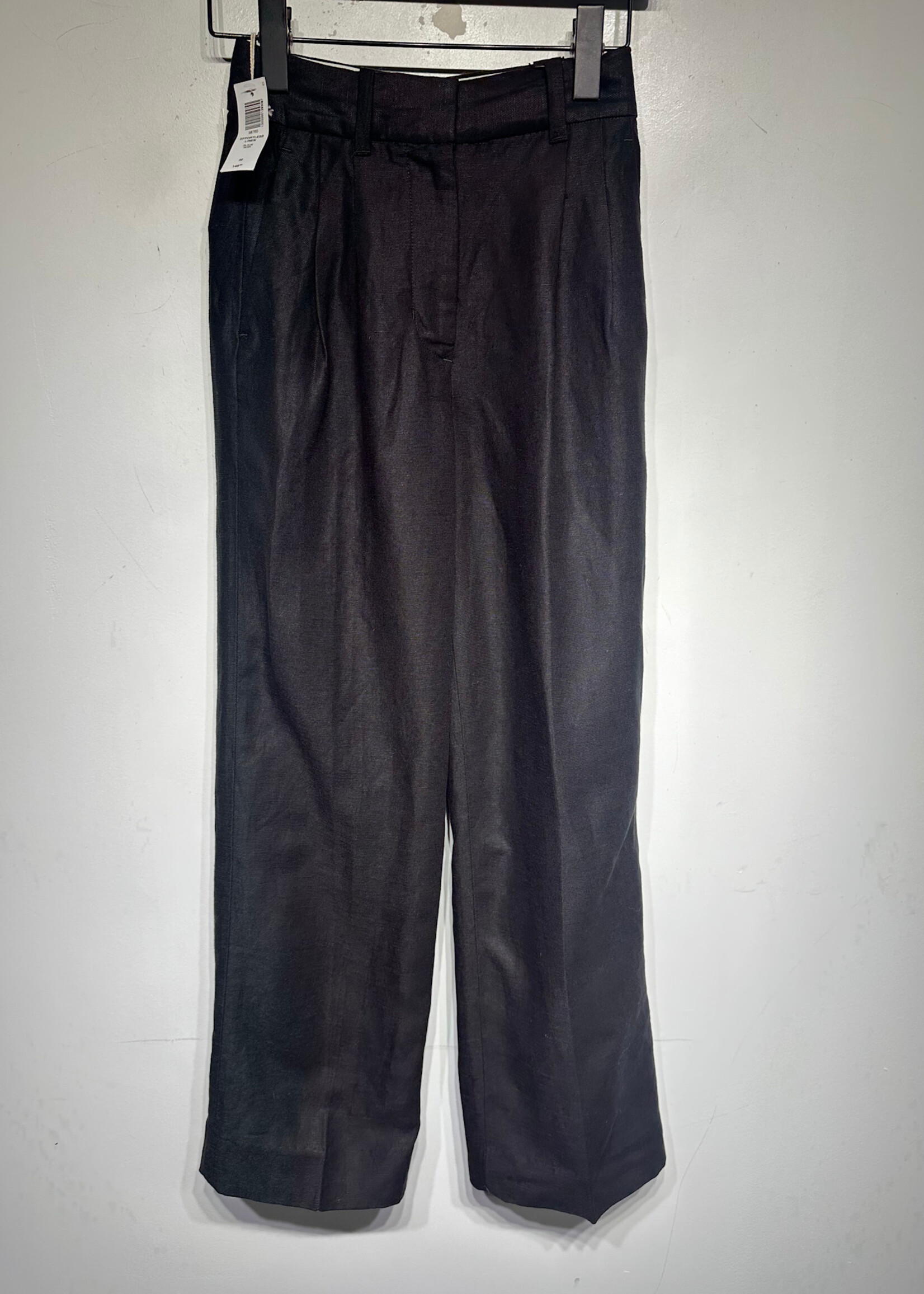 Wilfred NWT Black Linen Pleated Trouser 24