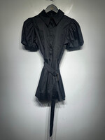 Aureta Black Puff Sleeve Dress XS