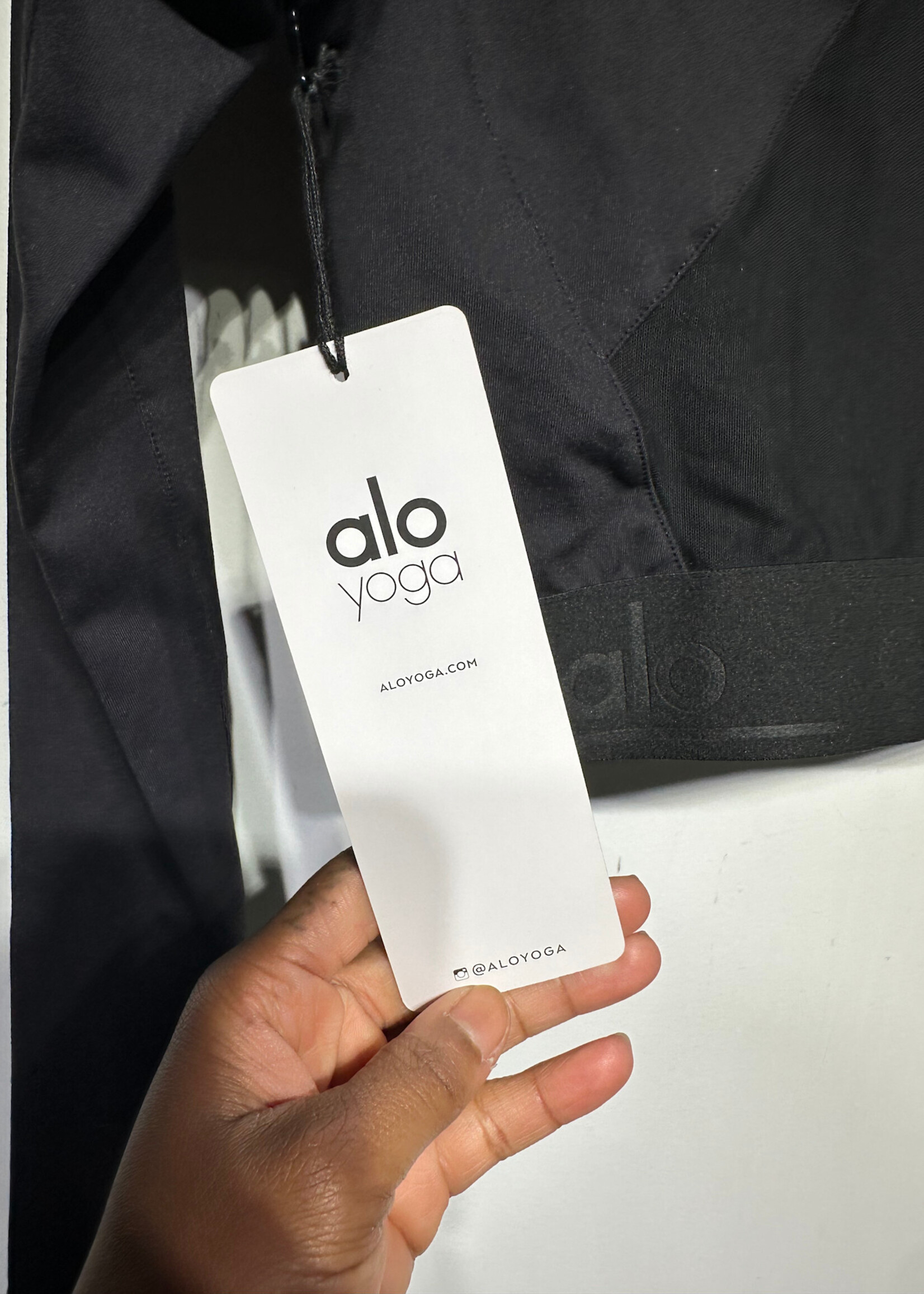 NWT BLACK ALO HOODIE XS