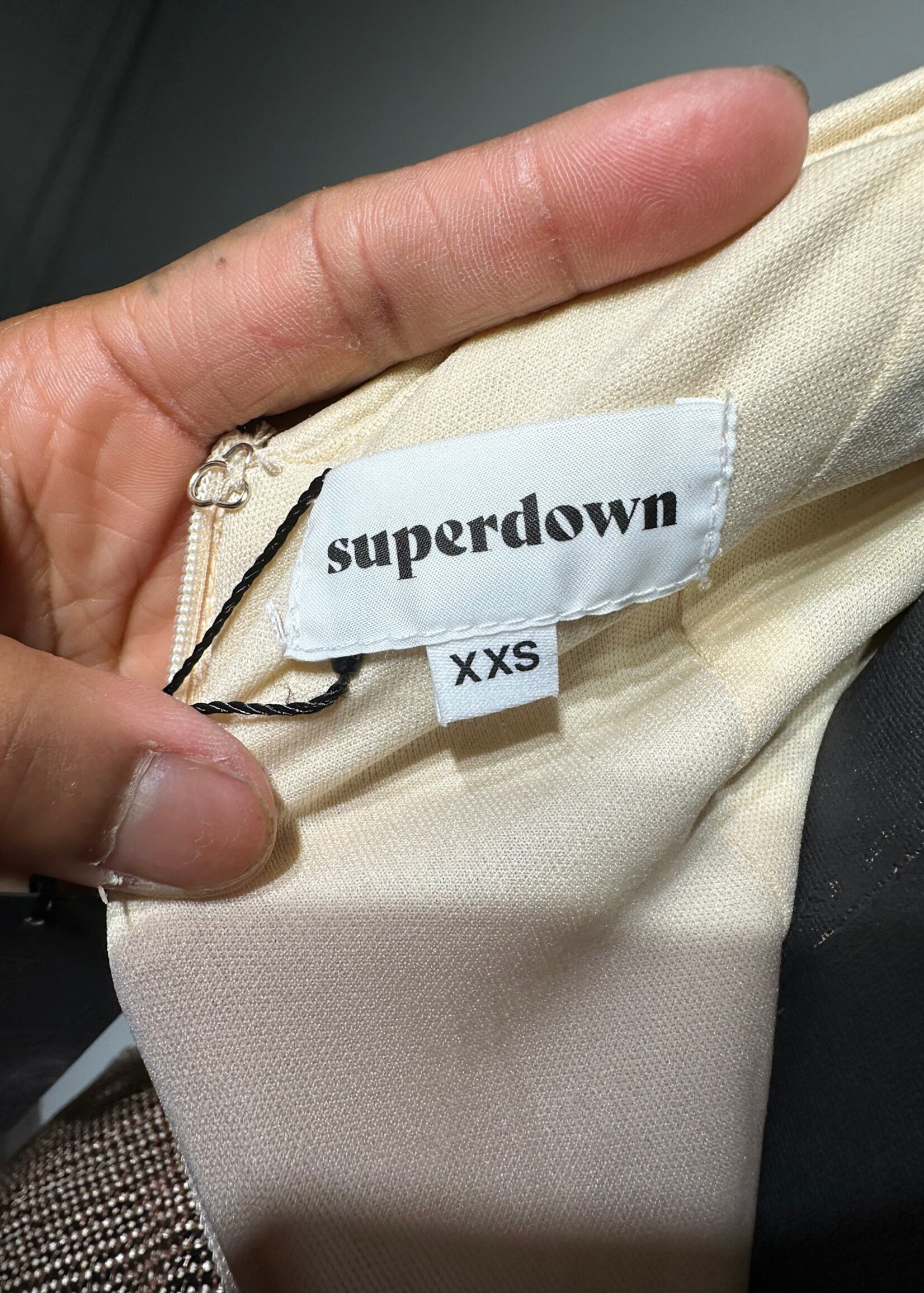SUPERDOWN GOLD SEQUIN DRESS