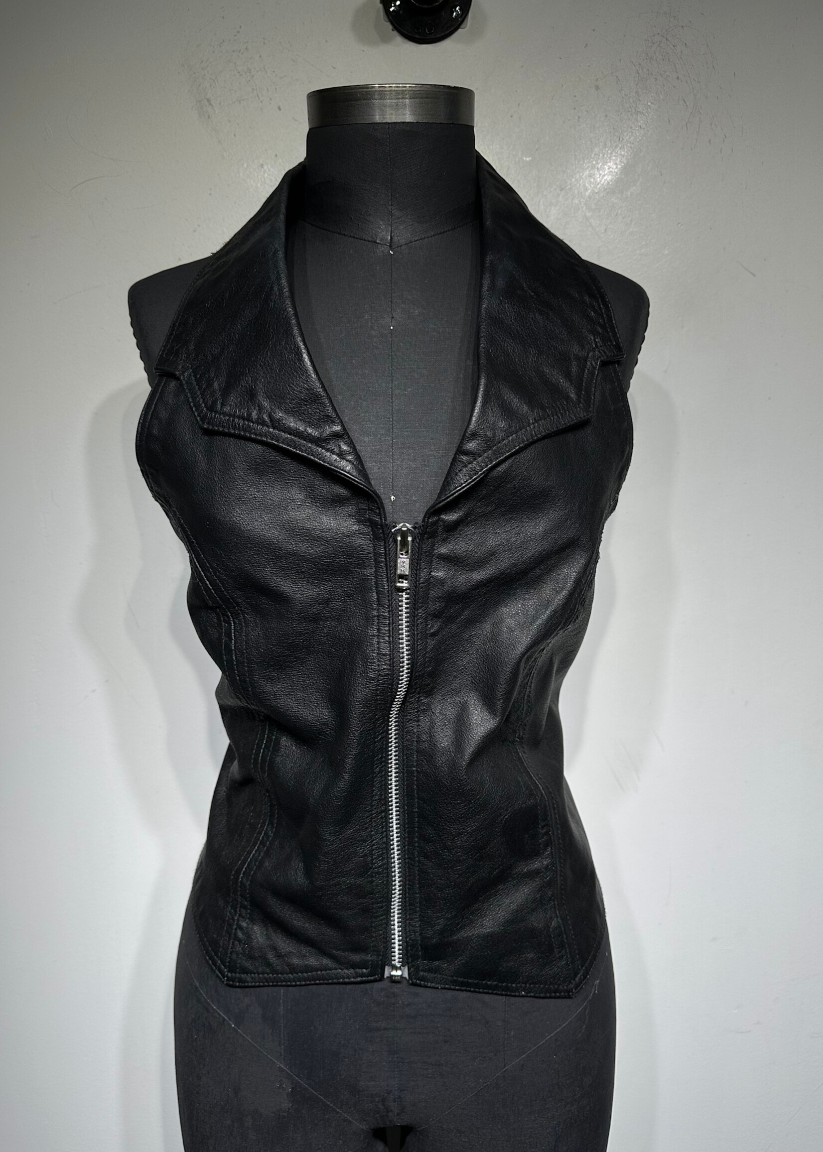 HOT LEATHERS WOMENS BIKER VEST FEM L