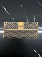 Coach Y2K Brown Monogram Wallet OS