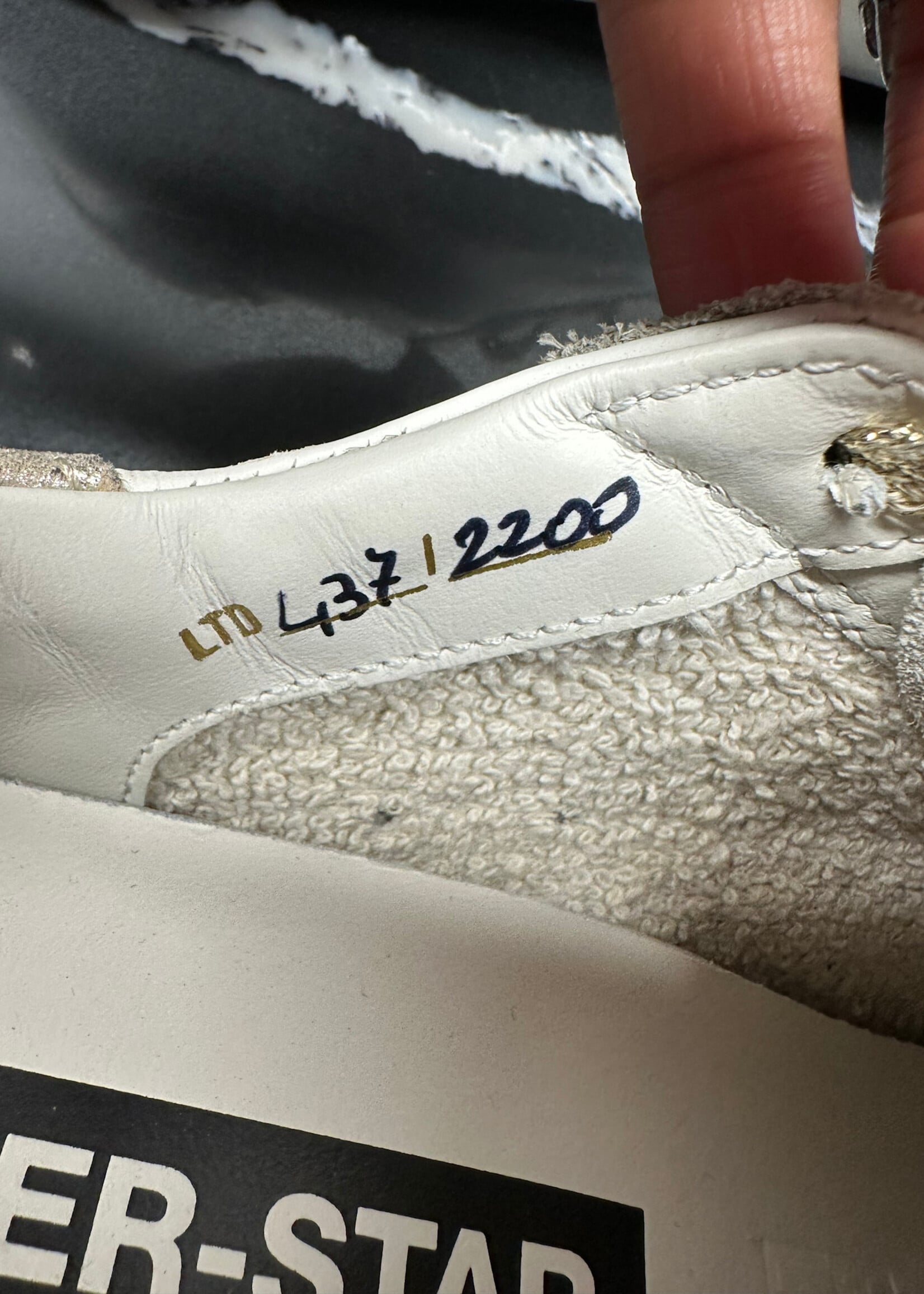 Golden Goose Gold White Low Top Sneaker 35/5