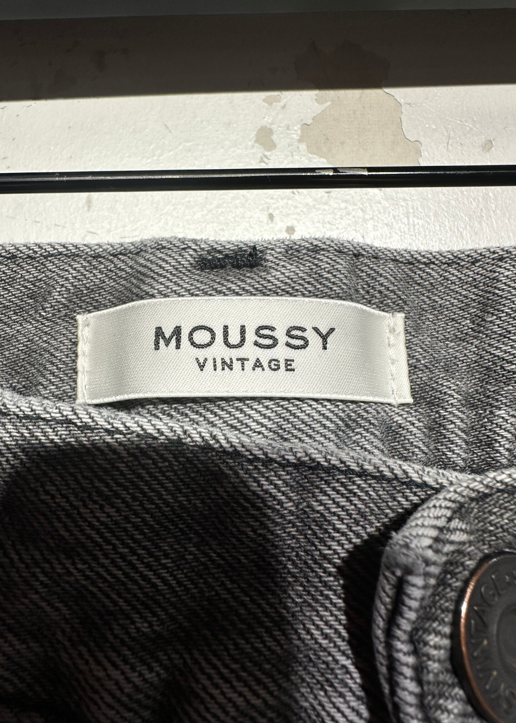 Moussy Vintage Washed Grey Jeans Unisex 28