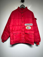 Swingster Goodyear Patch Red Puffer Jacket L AS IS