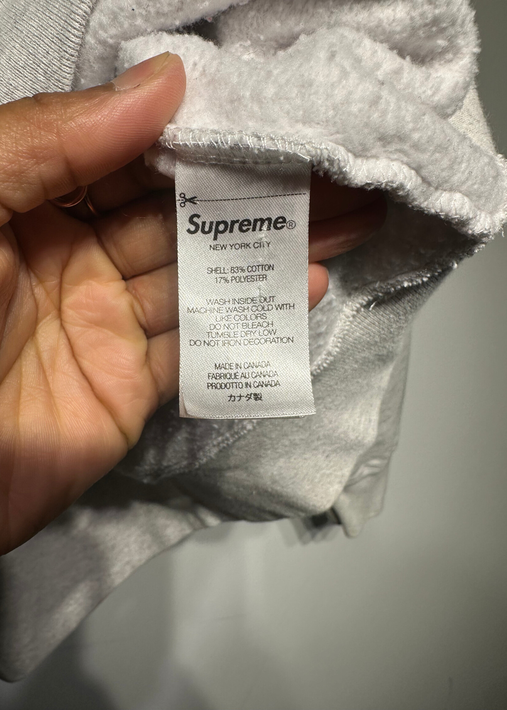 Supreme X Campbells Soup Grey Hoodie S AS IS