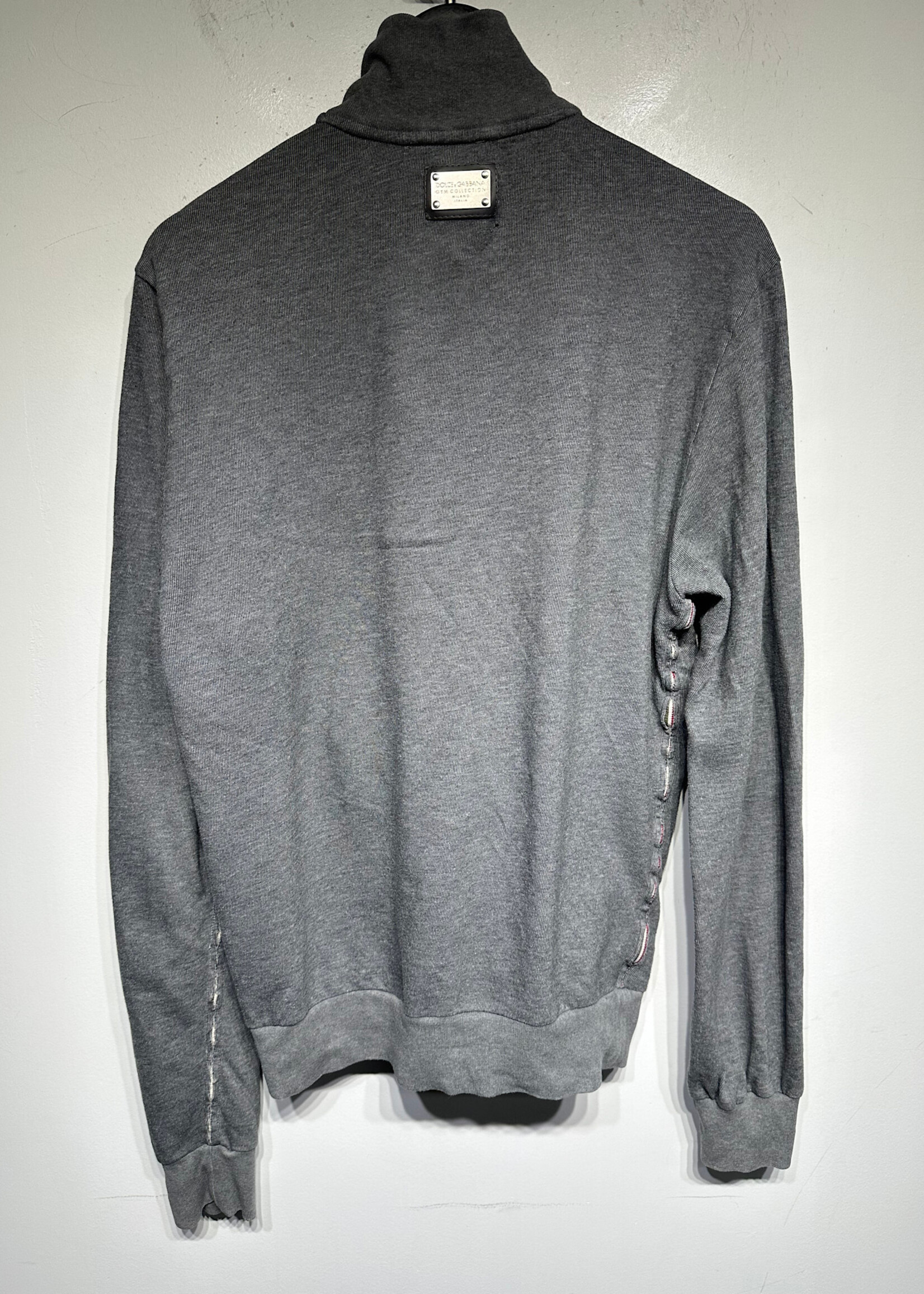 D&G Gray Italia Zip Up Jacket Masc M