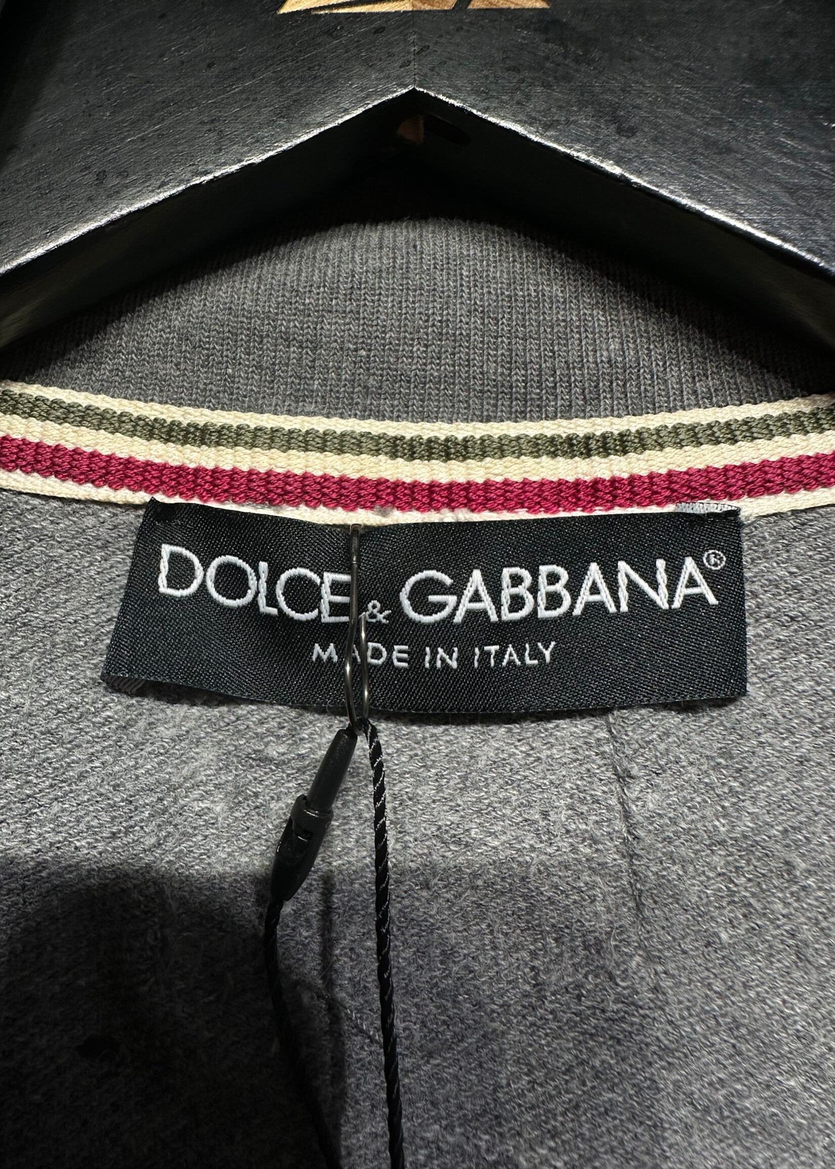 D&G Gray Italia Zip Up Jacket Masc M