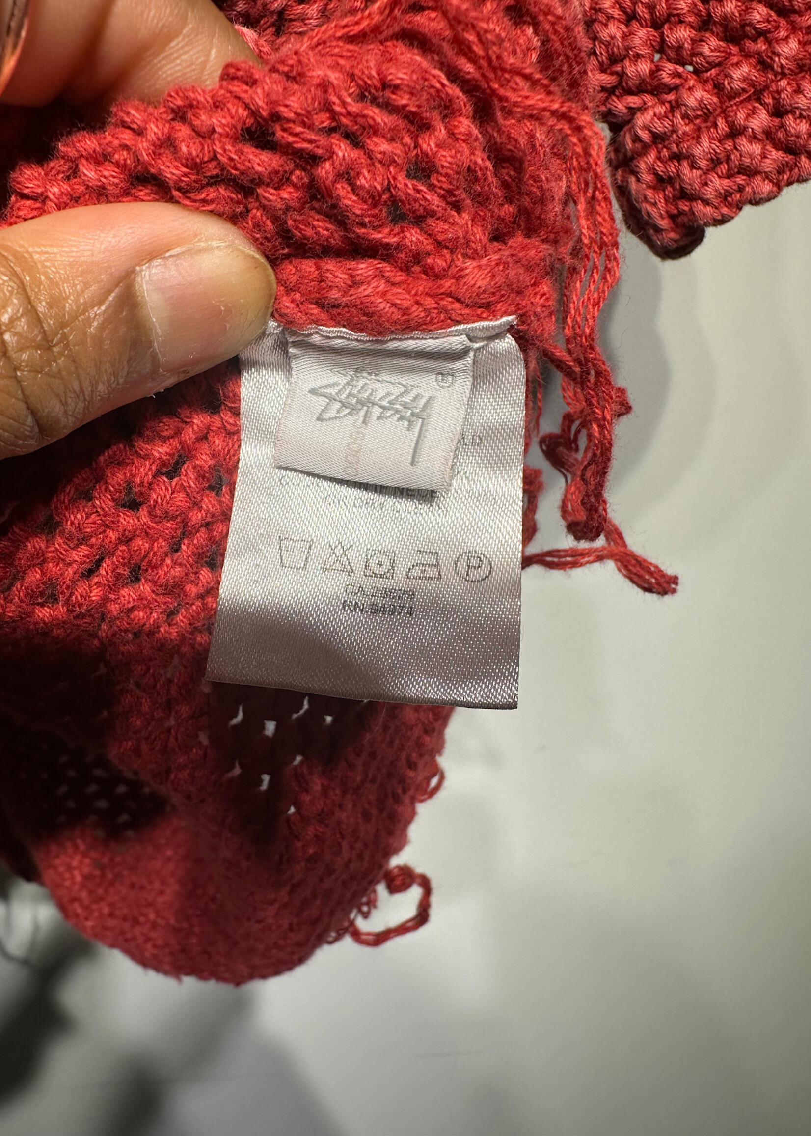 Stussy Red Knit Shirt S
