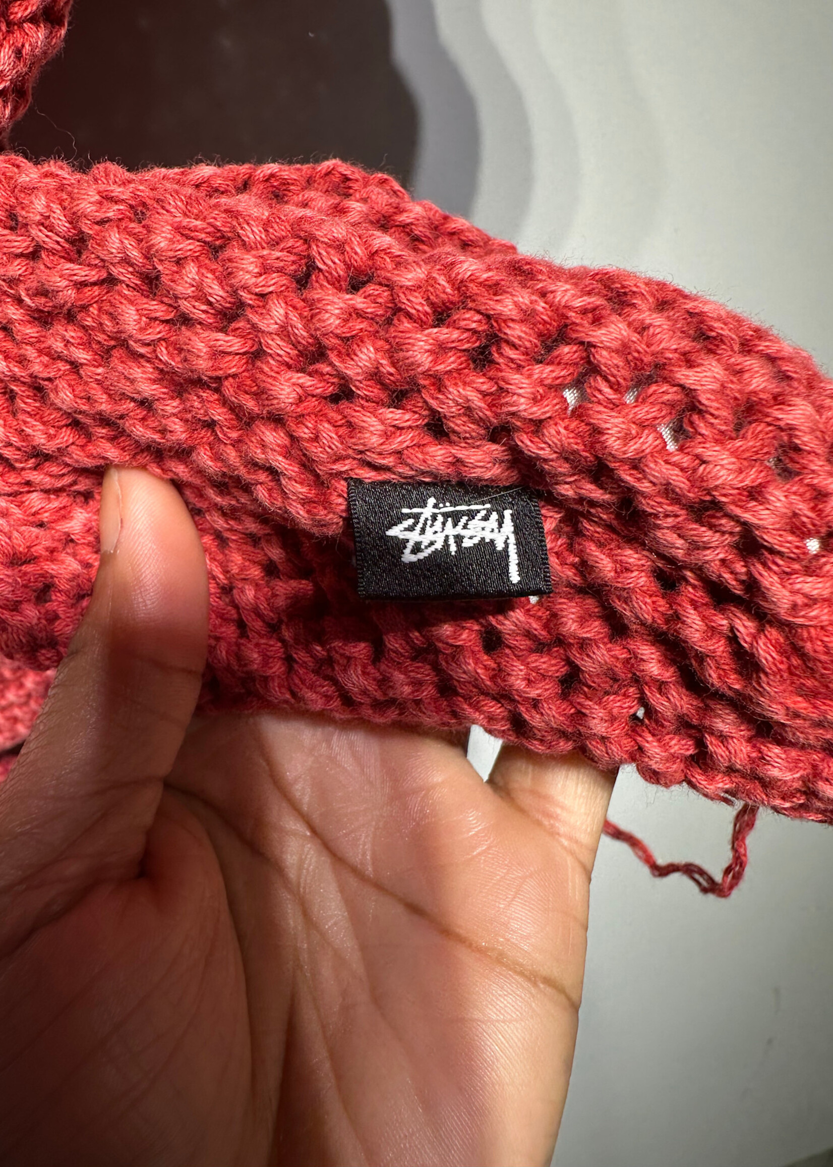 Stussy Red Knit Shirt S