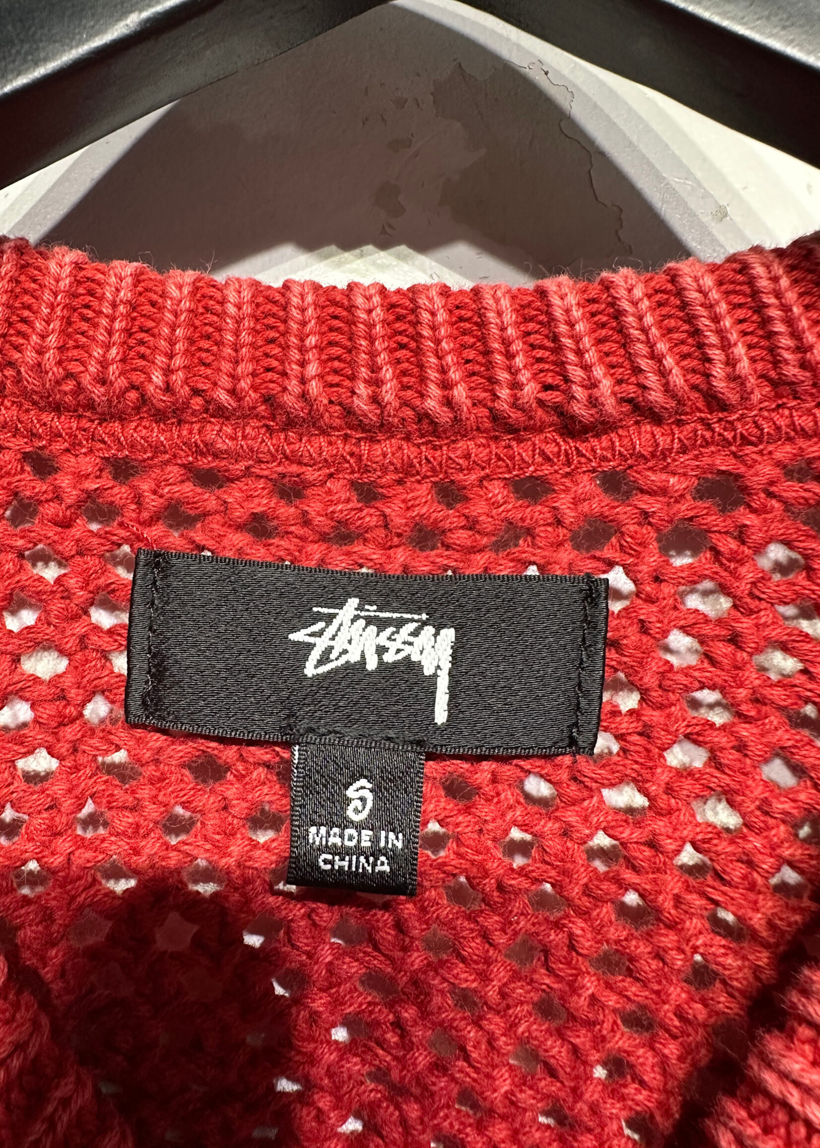 Stussy Red Knit Shirt S