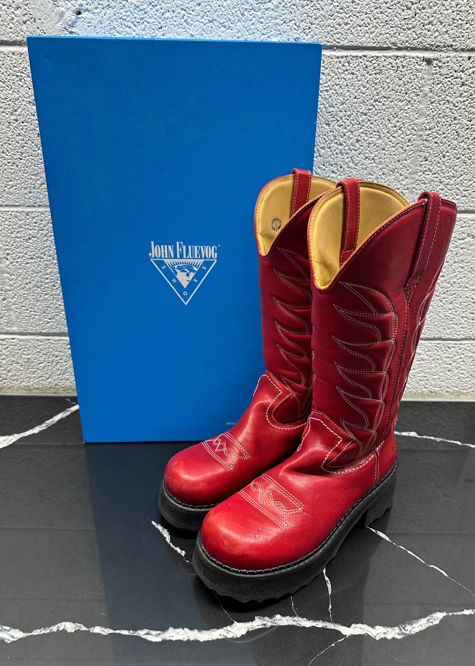 John Fluevog F Sole Hi Cowboy Boot Fem 10