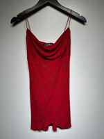 City Triangles Vintage Sparkle Red Mini Dress S
