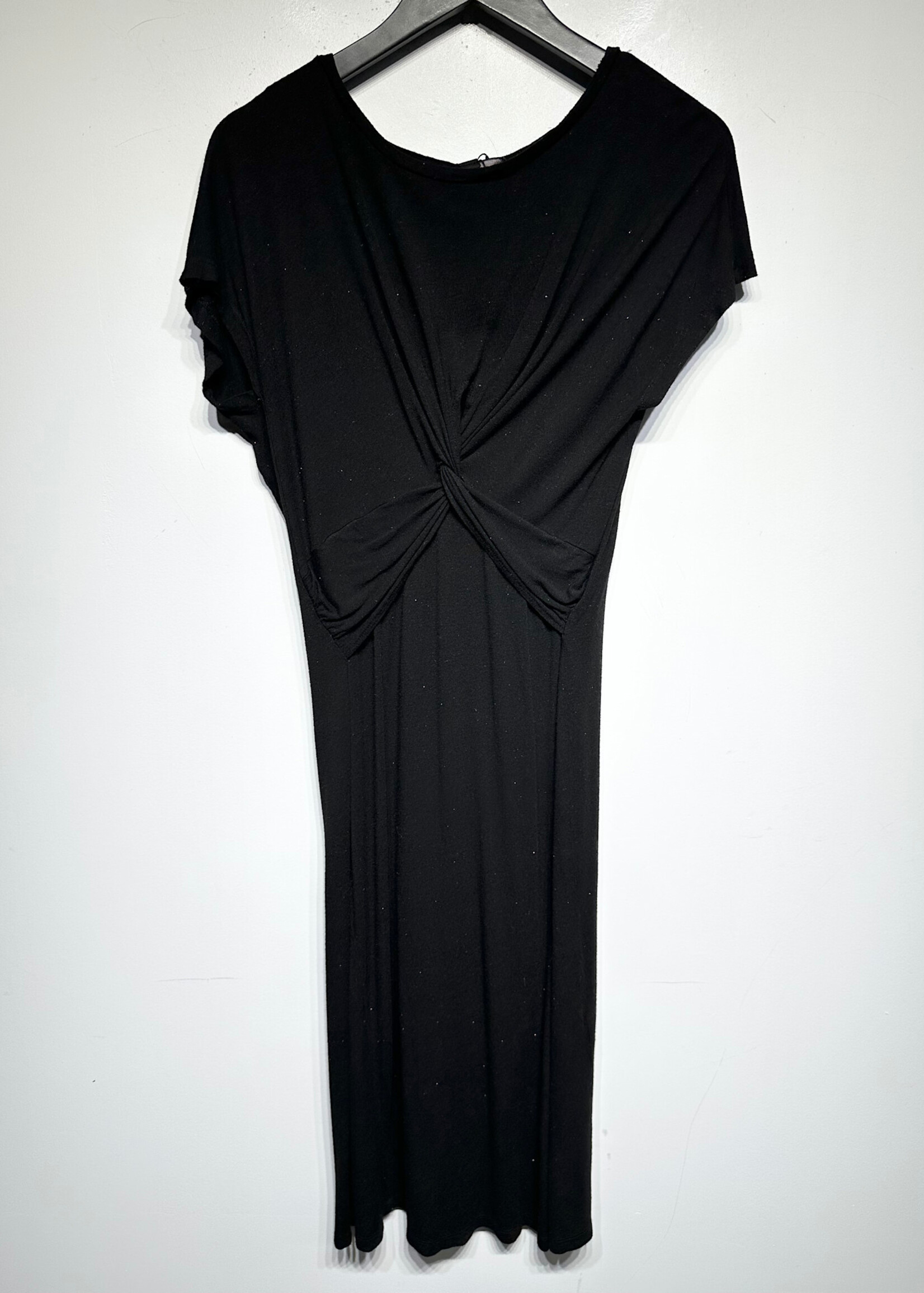 Allsaints Black Red SS Glitter Dress L