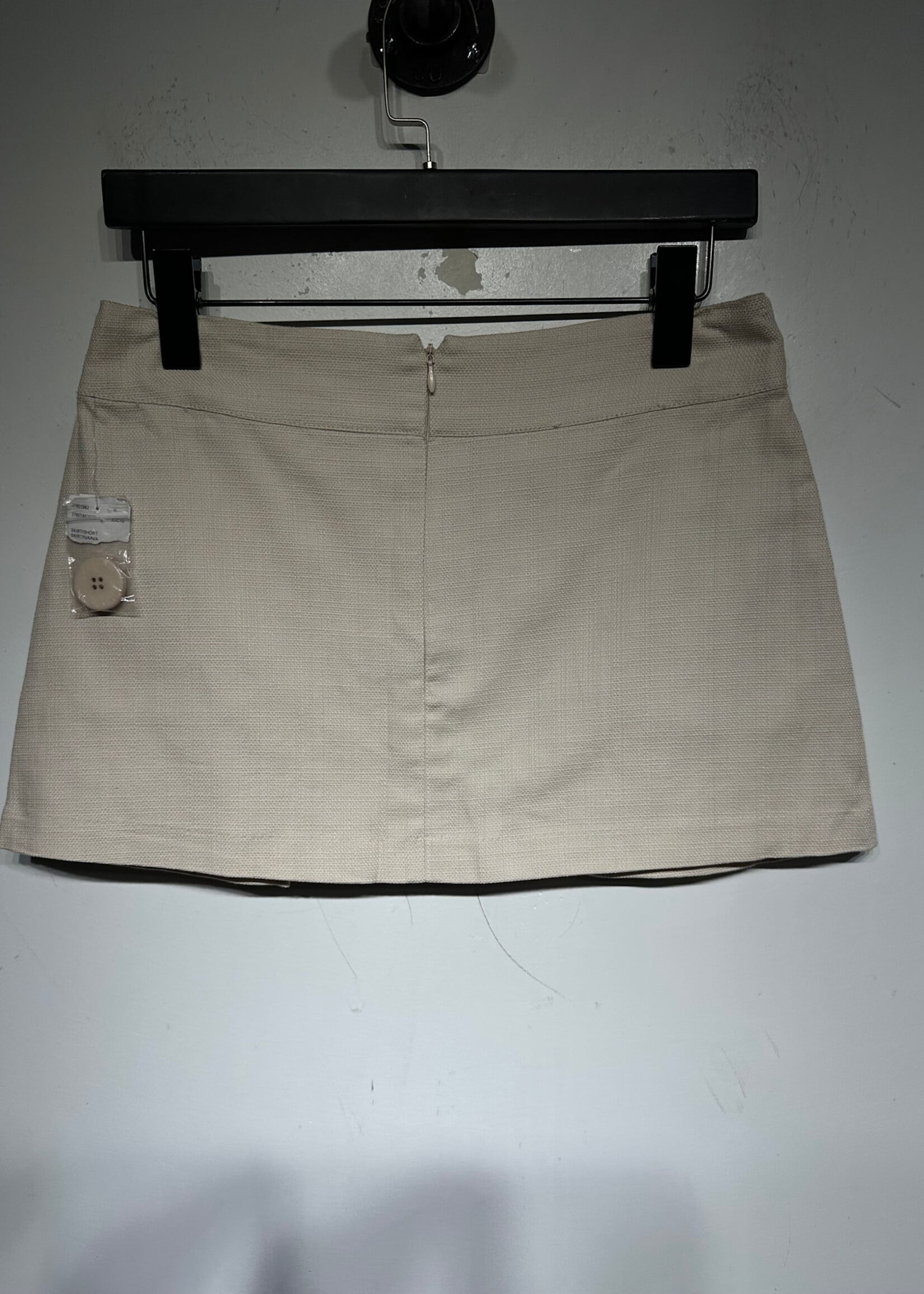 Forever 21 Y2K Tan Pleated Skirt 28 Fem