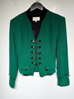Cache Green Gold Detail Blazer S