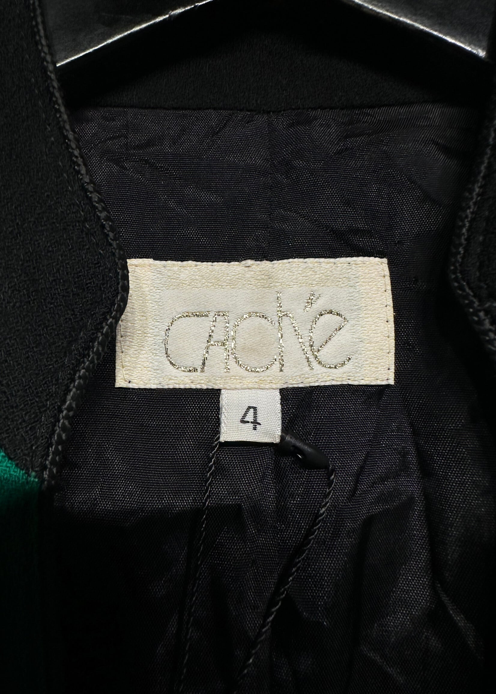 Cache Green Gold Detail Blazer S