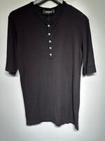 DSquared2 Sheer Henley Long Tee Fem L
