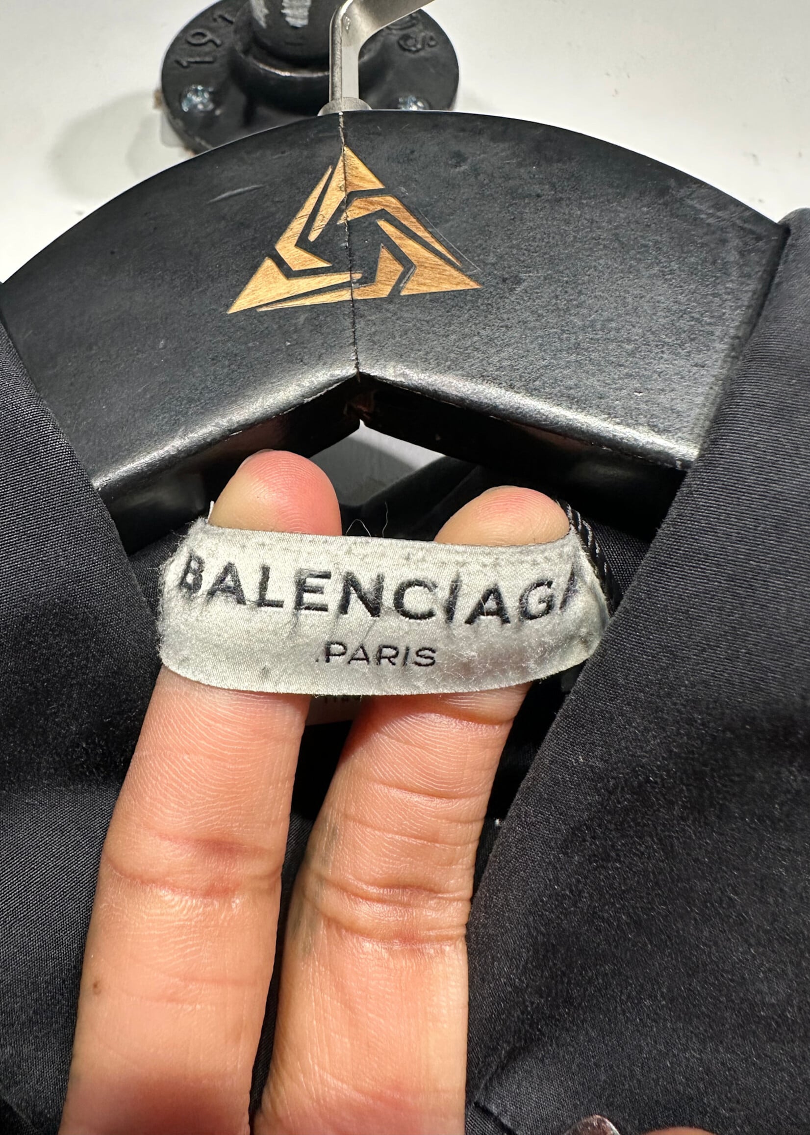 Balenciaga Black B/U L/S Shirt M