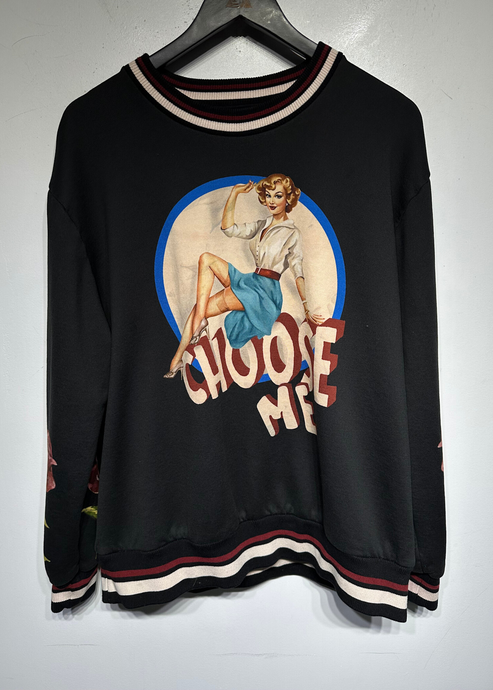D&G Choose Me Pin Up Girl Sweater XXL