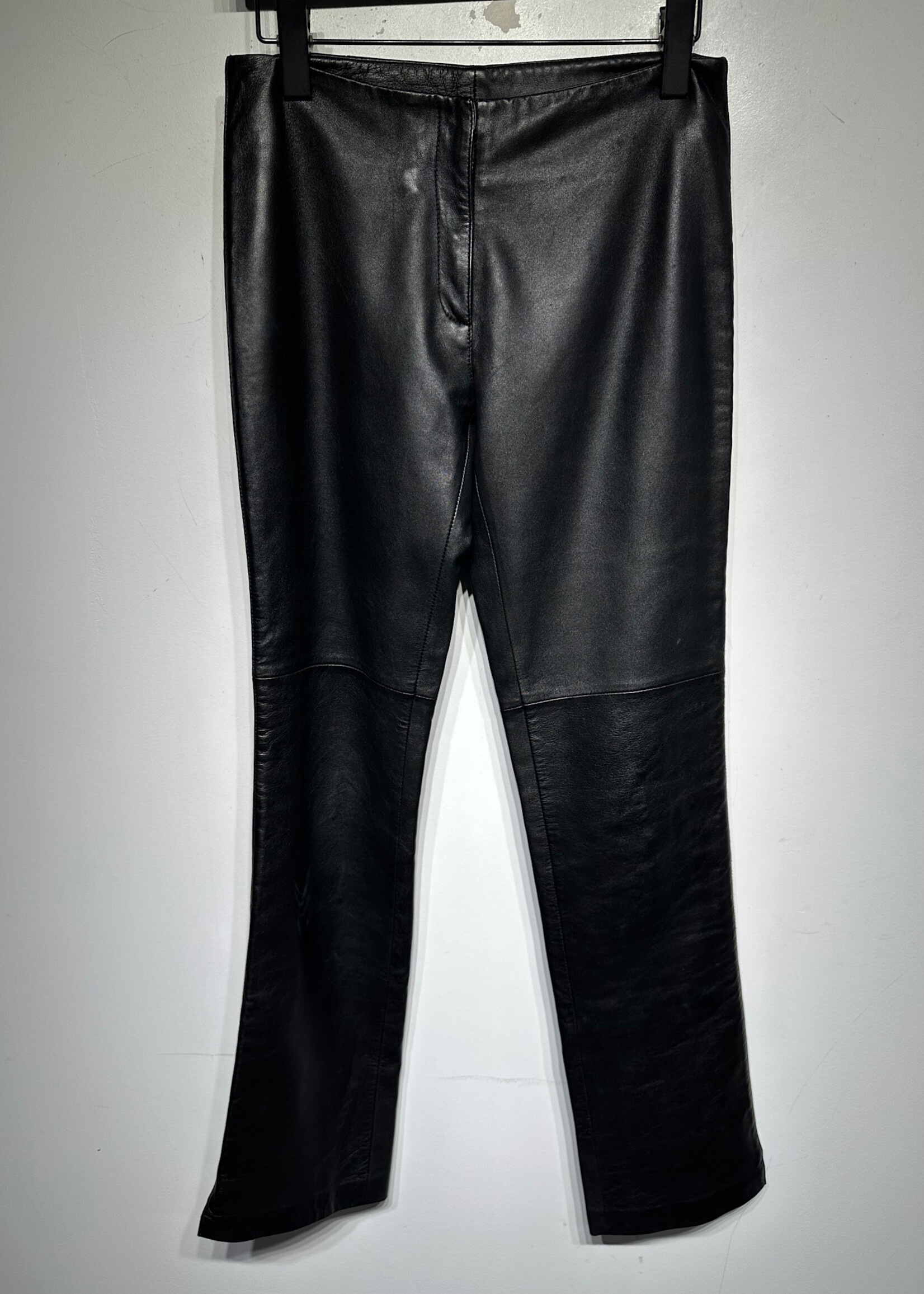 Bebe Y2K Side Zip Leather Pant 27