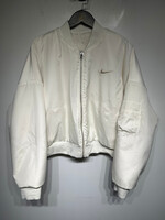 Nike Reversible White Bomber Jacket Fem Large