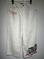 Ed Hardy White Back Logo Baggy Pant Masc 30