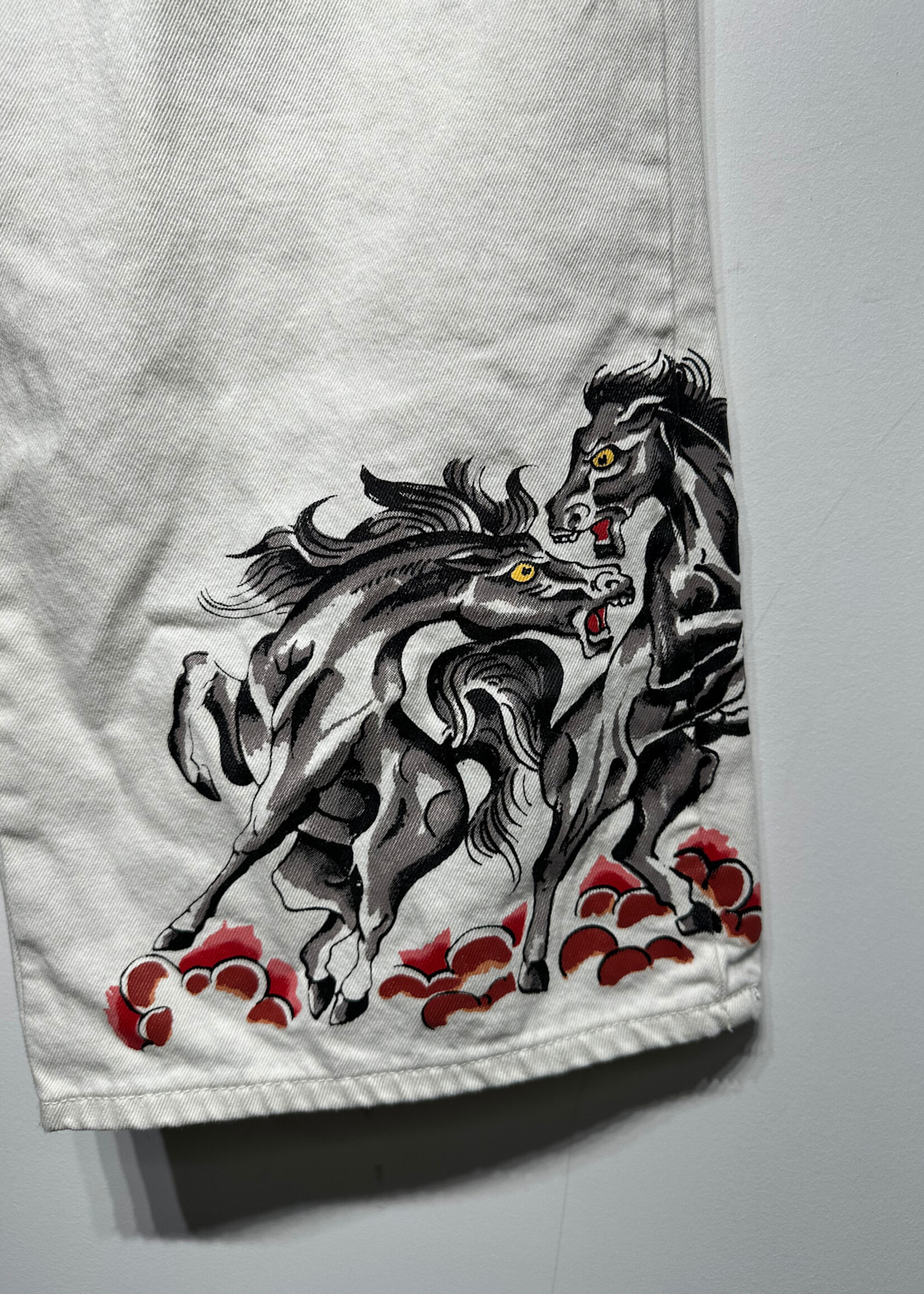 Ed Hardy White Back Logo Baggy Pant Masc 30