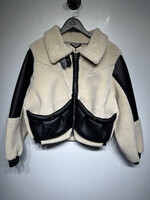 Blank NYC Faux Leather Faux Fur Jacket L