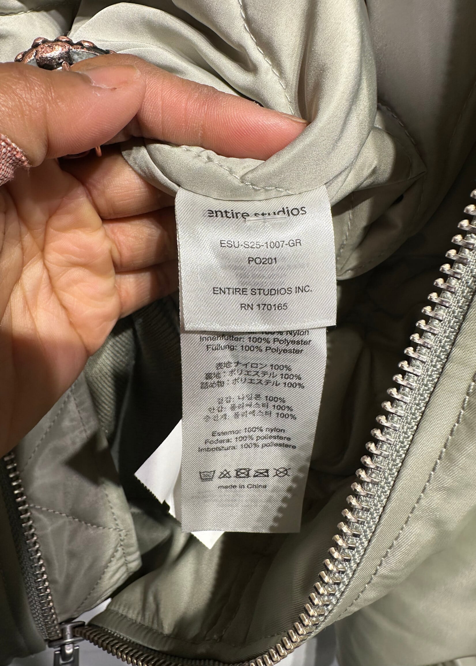 Entire Studios Creek Cropped Jacket As Is Xs