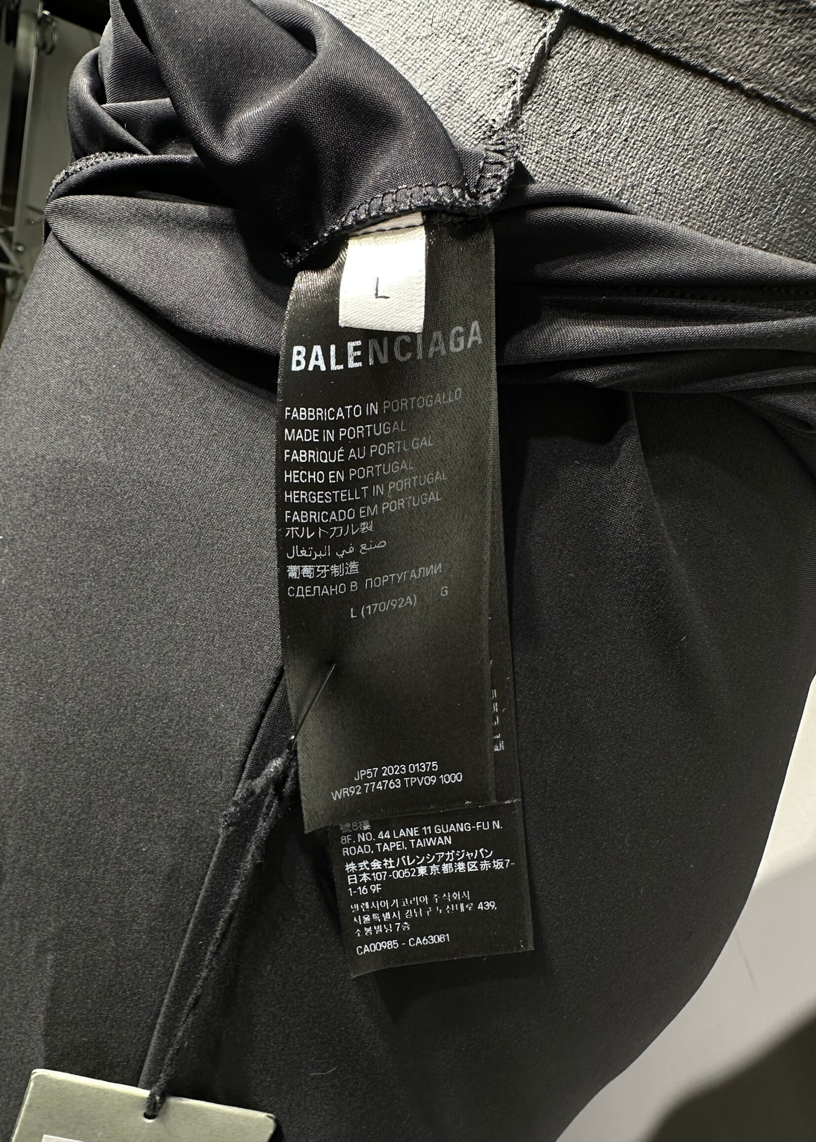 Balenciaga Open Back LS Maxi Dress L