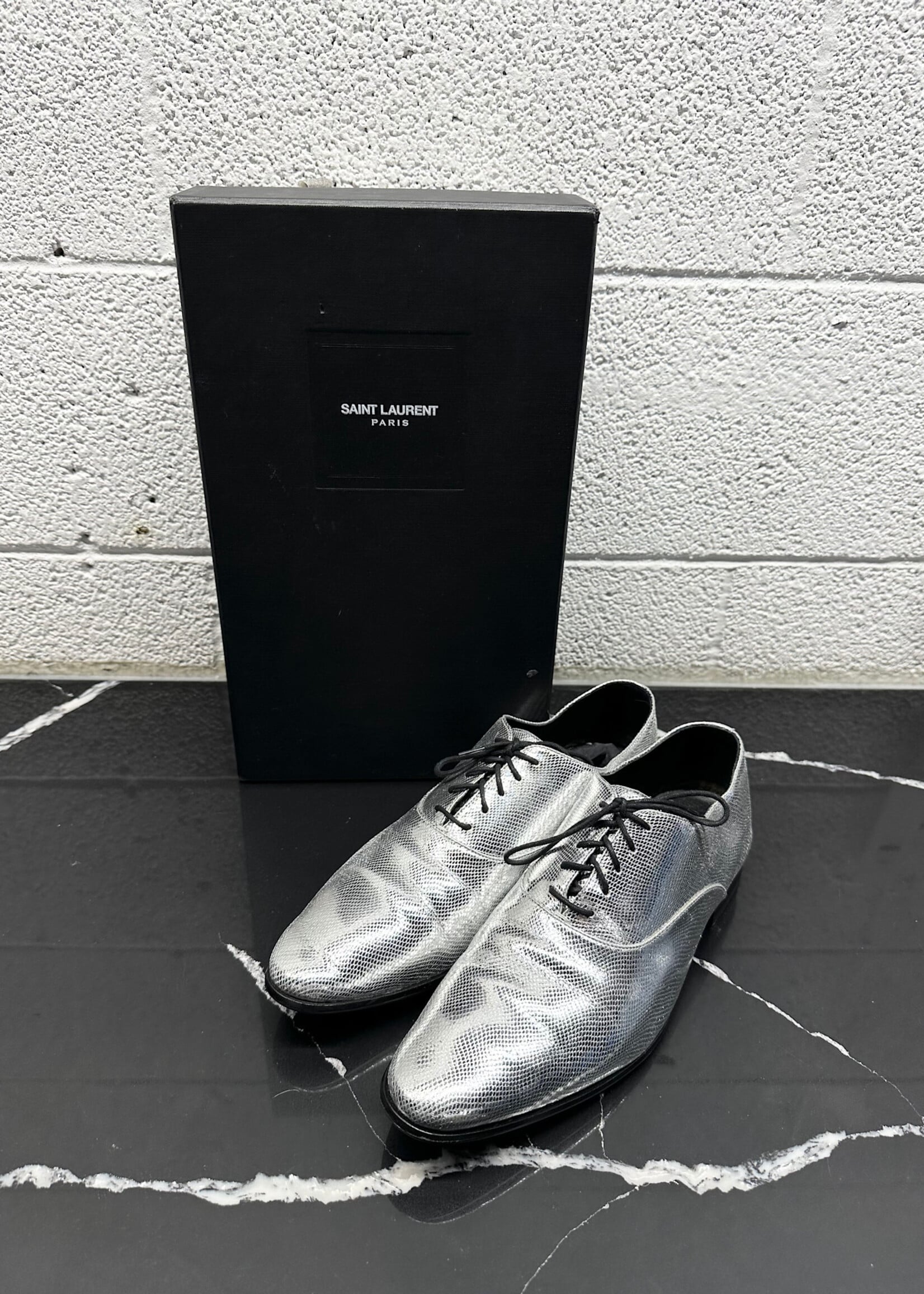 Saint Laurent Metallic Dress Shoe Masc 42 / 9.5