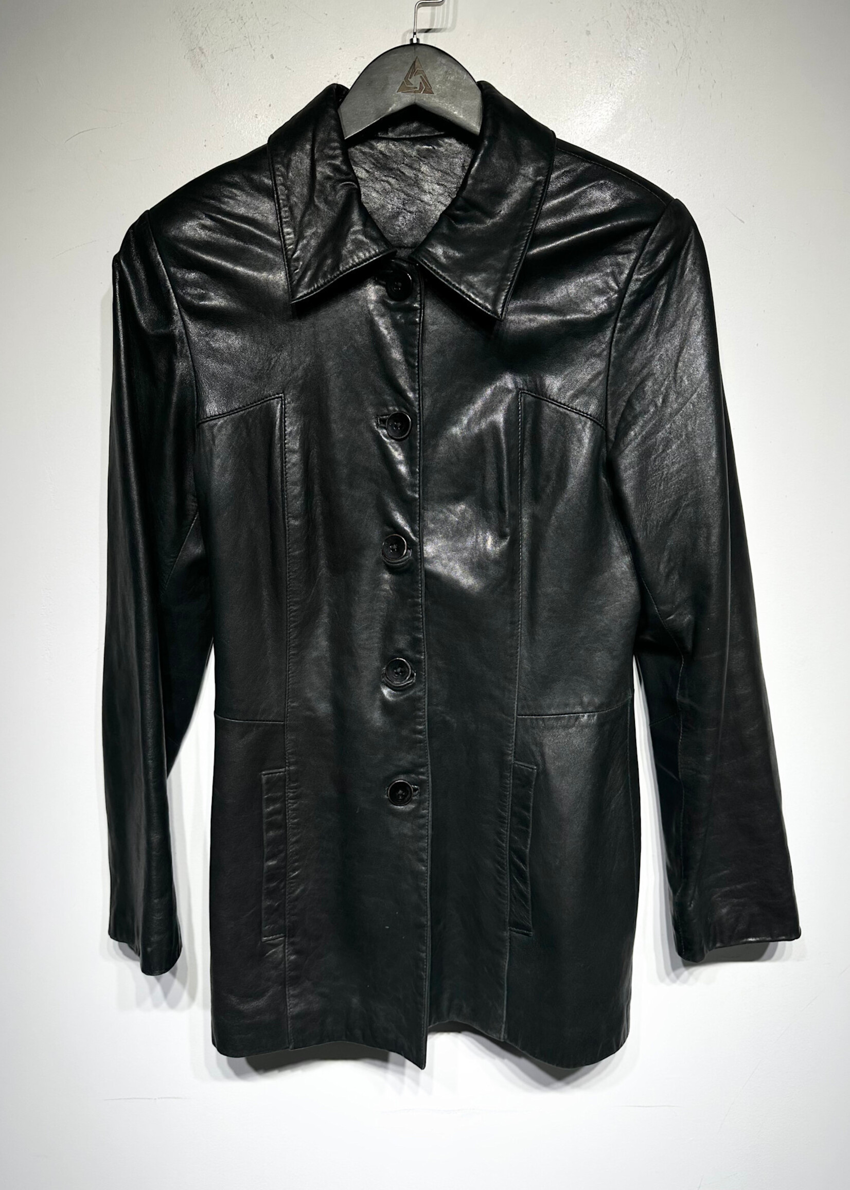 Vakko Sport Leather Jacket Fem S
