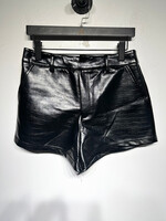 Noli Shop Black Faux Leather Shorts 28