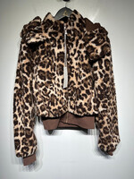 Noli Shop NWT Leopard Print Fleece Jacket S
